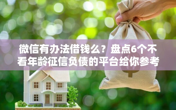 微信有办法借钱么？盘点6个不看年龄征信负债的平台给你参考