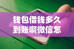 钱包借钱多久到账啊微信怎么查？十大学生借钱平台推荐