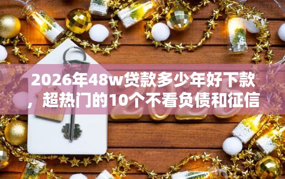 2026年48w贷款多少年好下款，超热门的10个不看负债和征信的口子推荐