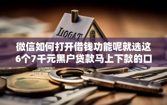 微信如何打开借钱功能呢就选这6个7千元黑户贷款马上下款的口子 微信如何打开借钱功能呢就选这6个7千元黑户贷款马上下款的口子