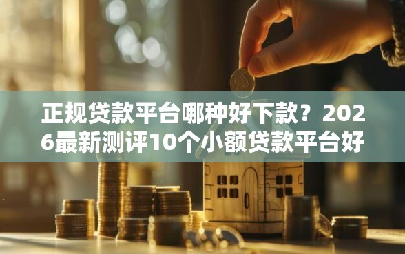 正规贷款平台哪种好下款？2026最新测评10个小额贷款平台好下款不看征信