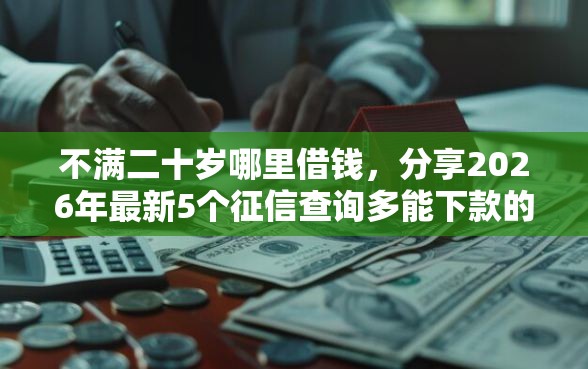 不满二十岁哪里借钱，分享2026年最新5个征信查询多能下款的平台