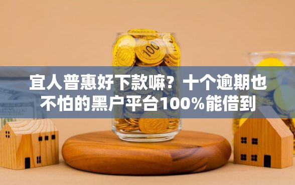 宜人普惠好下款嘛？十个逾期也不怕的黑户平台100%能借到