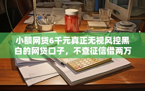 小额网贷6千元真正无视风控黑白的网贷口子，不查征信借两万的5个平台介绍