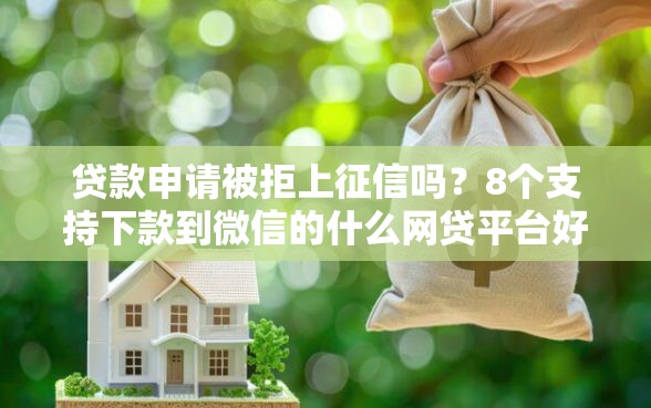 贷款申请被拒上征信吗？8个支持下款到微信的什么网贷平台好借钱
