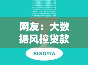 网友：大数据风控贷款口子？求介绍几款网贷好过的平台