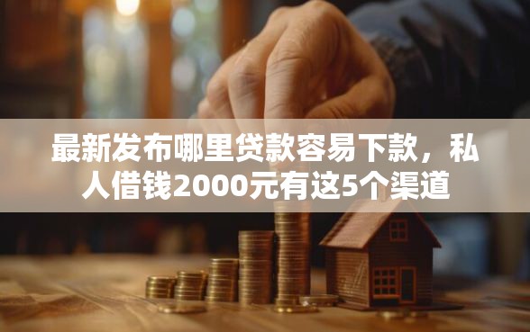 最新发布哪里贷款容易下款，私人借钱2000元有这5个渠道
