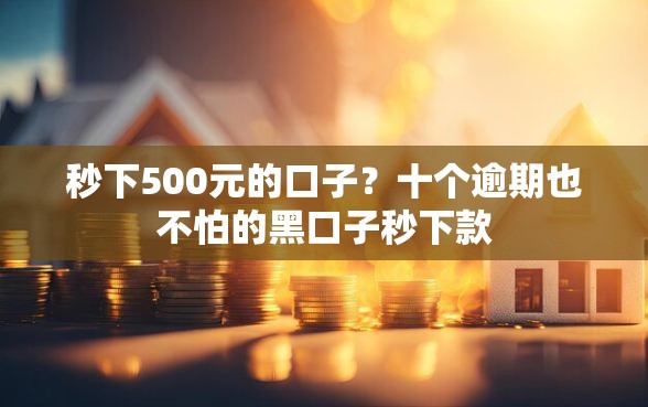 秒下500元的口子?十个逾期也不怕的黑口子秒下款 秒下500元的口子?十个逾期也不怕的黑口子秒下款