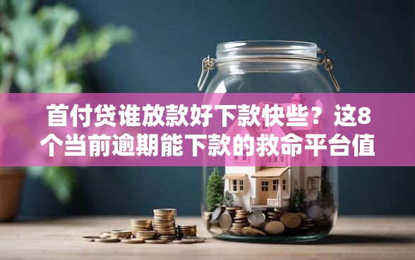 首付贷谁放款好下款快些？这8个当前逾期能下款的救命平台值得一试