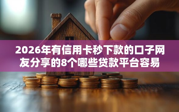 2026年有信用卡秒下款的口子网友分享的8个哪些贷款平台容易通过我觉得不错! 2026年有信用卡秒下款的口子网友分享的8个哪些贷款平台容易通过我觉得不错!