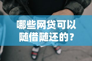 哪些网贷可以随借随还的？分享6个类似高炮口子的平台