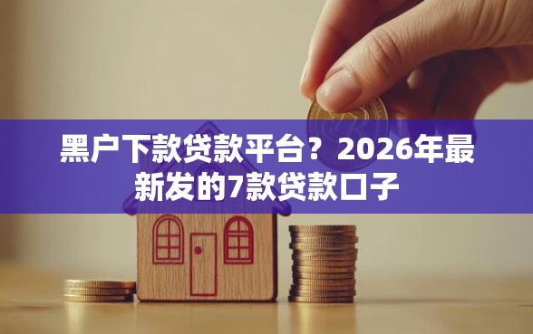 黑户下款贷款平台?2026年最新发的7款贷款口子 黑户下款贷款平台?2026年最新发的7款贷款口子