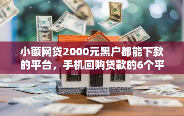 小额网贷2000元黑户都能下款的平台，手机回购贷款的6个平台介绍