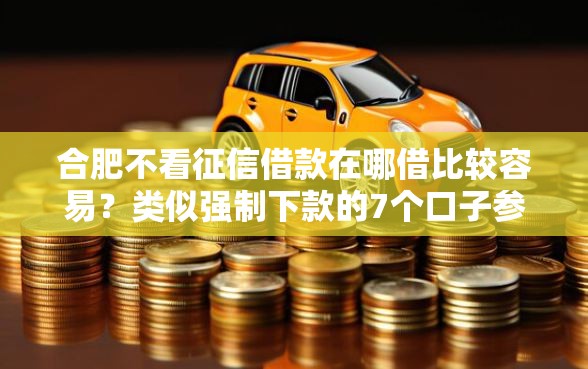 合肥不看征信借款在哪借比较容易？类似强制下款的7个口子参考
