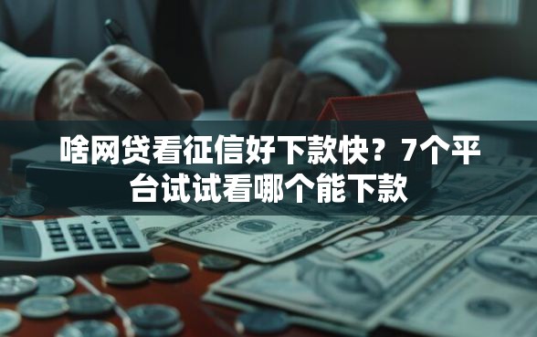 啥网贷看征信好下款快？7个平台试试看哪个能下款
