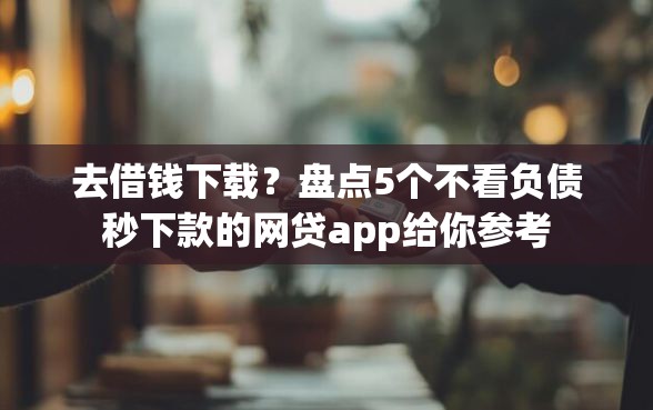 去借钱下载？盘点5个不看负债秒下款的网贷app给你参考