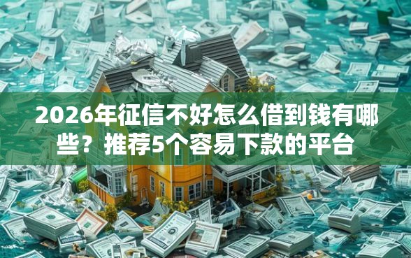 2026年征信不好怎么借到钱有哪些？推荐5个容易下款的平台