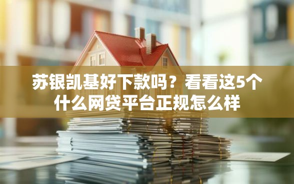 苏银凯基好下款吗?看看这5个什么网贷平台正规怎么样 苏银凯基好下款吗?看看这5个什么网贷平台正规怎么样