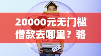 20000元无门槛借款去哪里？骆驼钱包容易下款吗看这5个平台