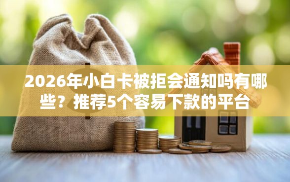 2026年小白卡被拒会通知吗有哪些？推荐5个容易下款的平台