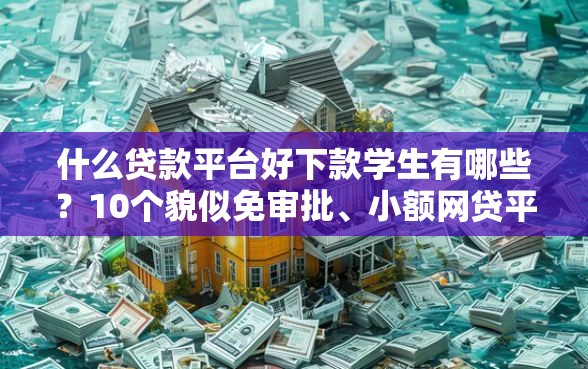什么贷款平台好下款学生有哪些？10个貌似免审批、小额网贷平台合集
