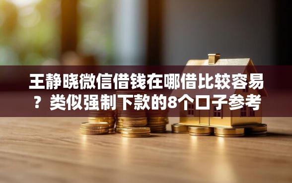 王静晓微信借钱在哪借比较容易？类似强制下款的8个口子参考