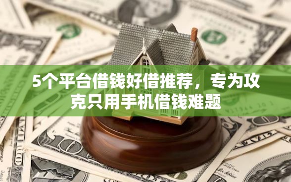 5个平台借钱好借推荐,专为攻克只用手机借钱难题 5个平台借钱好借推荐,专为攻克只用手机借钱难题