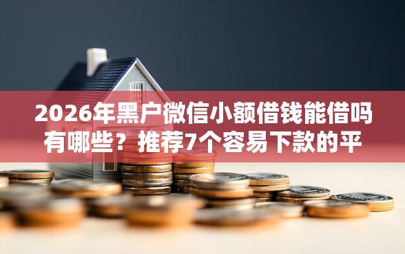 2026年黑户微信小额借钱能借吗有哪些？推荐7个容易下款的平台