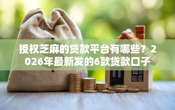 授权芝麻的贷款平台有哪些？2026年最新发的6款贷款口子