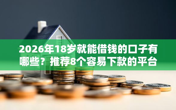 2026年18岁就能借钱的口子有哪些？推荐8个容易下款的平台