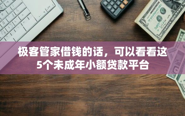 极客管家借钱的话，可以看看这5个未成年小额贷款平台