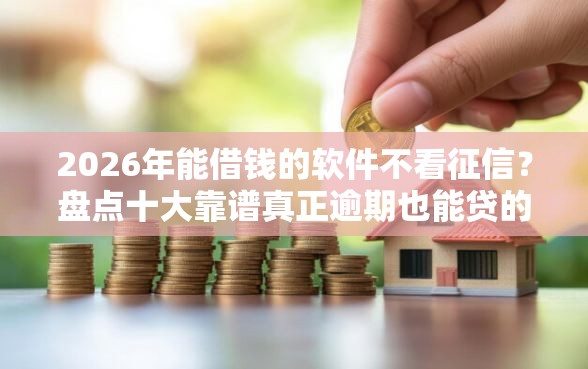 2026年能借钱的软件不看征信？盘点十大靠谱真正逾期也能贷的平台