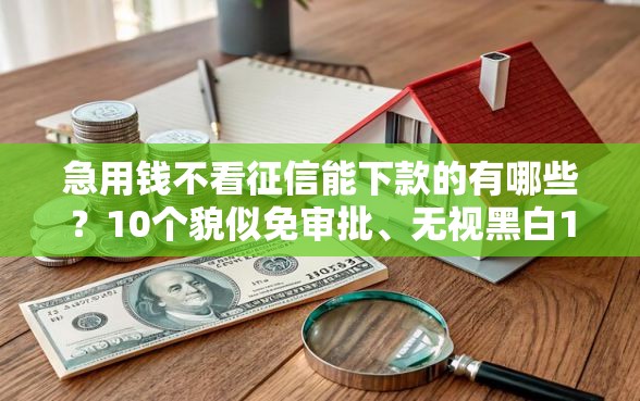 急用钱不看征信能下款的有哪些?10个貌似免审批、无视黑白100%秒下网贷平台合集 急用钱不看征信能下款的有哪些?10个貌似免审批、无视黑白100%秒下网贷平台合集