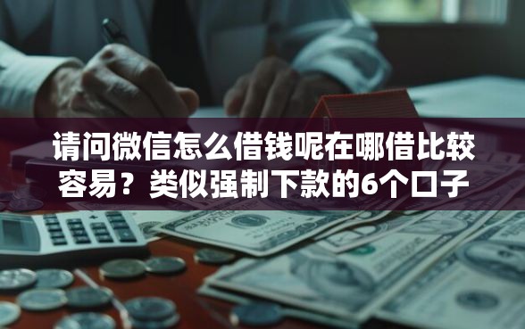 请问微信怎么借钱呢在哪借比较容易？类似强制下款的6个口子参考
