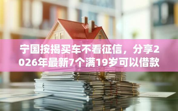 宁国按揭买车不看征信,分享2026年最新7个满19岁可以借款的app 宁国按揭买车不看征信,分享2026年最新7个满19岁可以借款的app