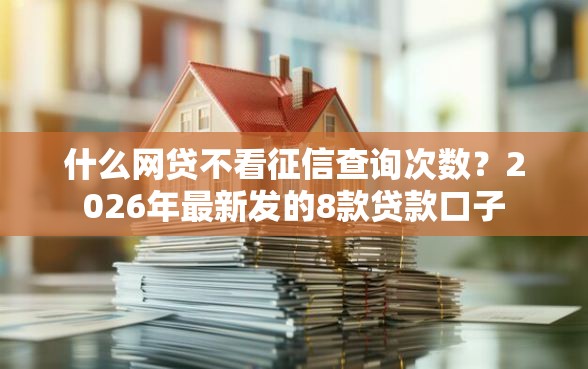 什么网贷不看征信查询次数？2026年最新发的8款贷款口子
