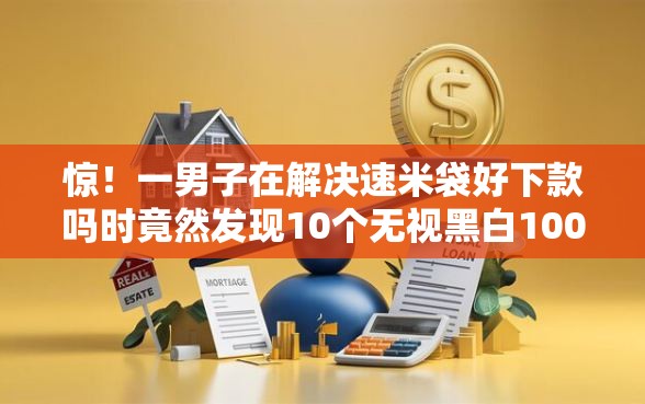 惊！一男子在解决速米袋好下款吗时竟然发现10个无视黑白100%秒下网贷口子，事后分享了出来