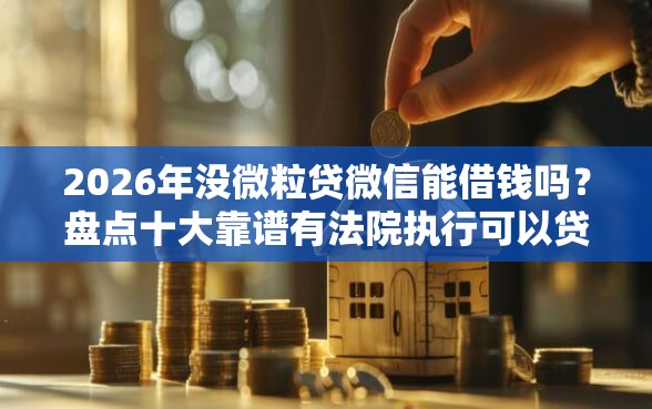 2026年没微粒贷微信能借钱吗？盘点十大靠谱有法院执行可以贷款的口子