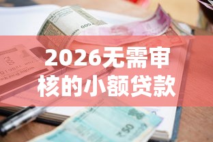 2026无需审核的小额贷款有哪些，差2000元就选这8个平台