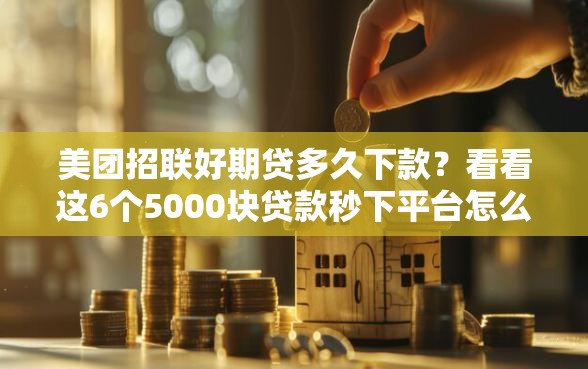 美团招联好期贷多久下款？看看这6个5000块贷款秒下平台怎么样