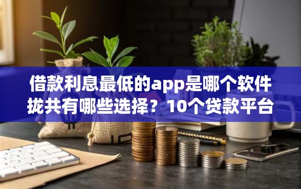 借款利息最低的app是哪个软件拢共有哪些选择？10个贷款平台利息最低详解