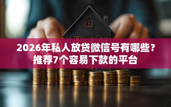 2026年私人放贷微信号有哪些？推荐7个容易下款的平台