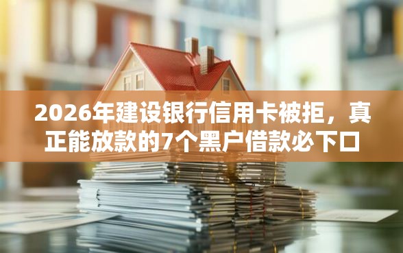2026年建设银行信用卡被拒,真正能放款的7个黑户借款必下口子小额贷款推荐 2026年建设银行信用卡被拒,真正能放款的7个黑户借款必下口子小额贷款推荐
