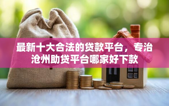 最新十大合法的贷款平台，专治沧州助贷平台哪家好下款
