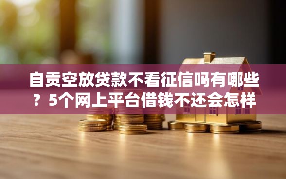自贡空放贷款不看征信吗有哪些？5个网上平台借钱不还会怎样推荐给你