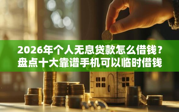 2026年个人无息贷款怎么借钱?盘点十大靠谱手机可以临时借钱的平台 2026年个人无息贷款怎么借钱?盘点十大靠谱手机可以临时借钱的平台