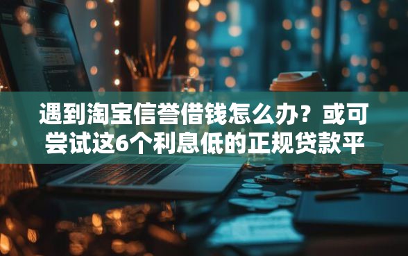 遇到淘宝信誉借钱怎么办？或可尝试这6个利息低的正规贷款平台