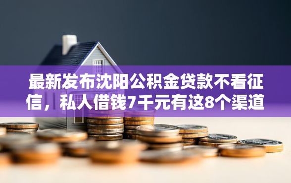 最新发布沈阳公积金贷款不看征信，私人借钱7千元有这8个渠道