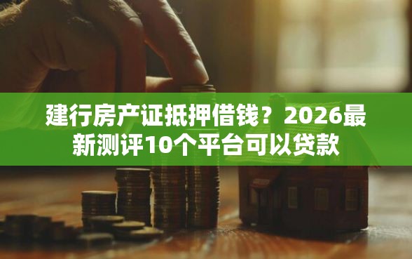 建行房产证抵押借钱？2026最新测评10个平台可以贷款
