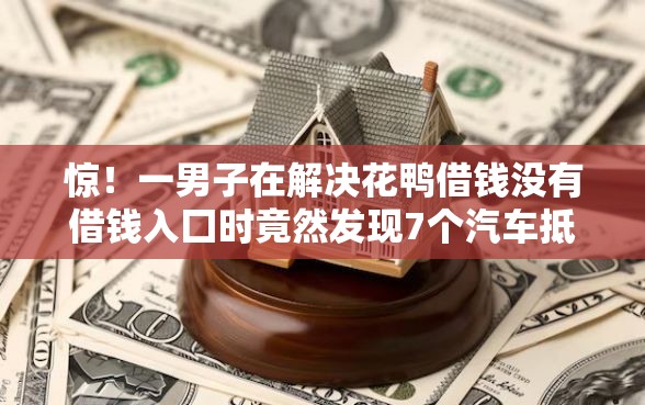 惊！一男子在解决花鸭借钱没有借钱入囗时竟然发现7个汽车抵押贷款平台比较好，事后分享了出来